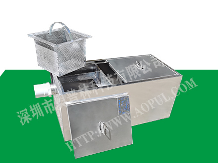 小型地溝式不銹鋼隔油池-可加防滑蓋板